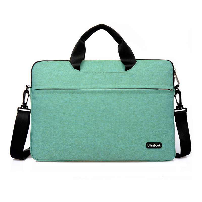 Lesara 15 Zoll Laptoptasche mit Schulterriemen - Grün