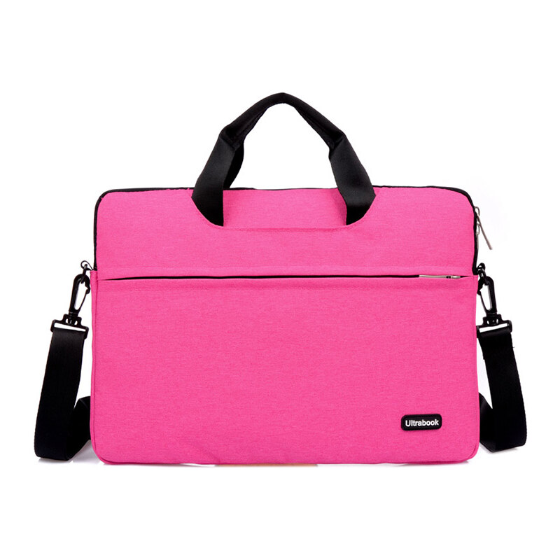 Lesara 15 Zoll Laptoptasche mit Schulterriemen - Pink