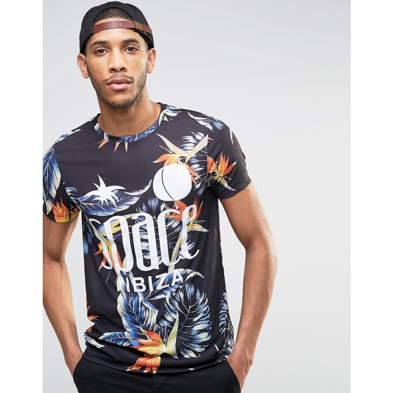 ASOS - Space Ibiza - Geblümtes T Shirt - Mehrfarbig