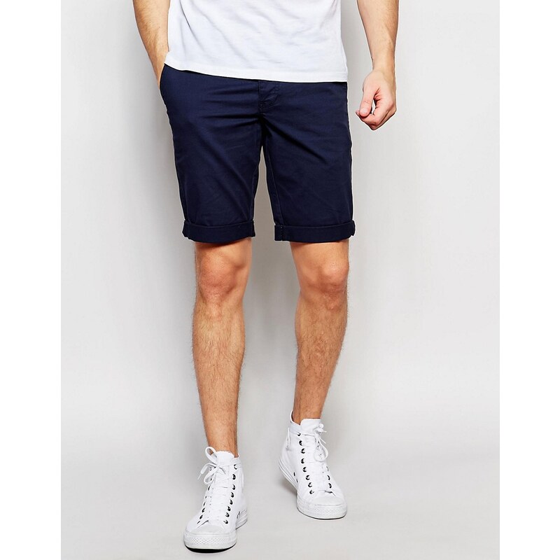 Minimum - Chino-Shorts in Marineblau - Marineblau