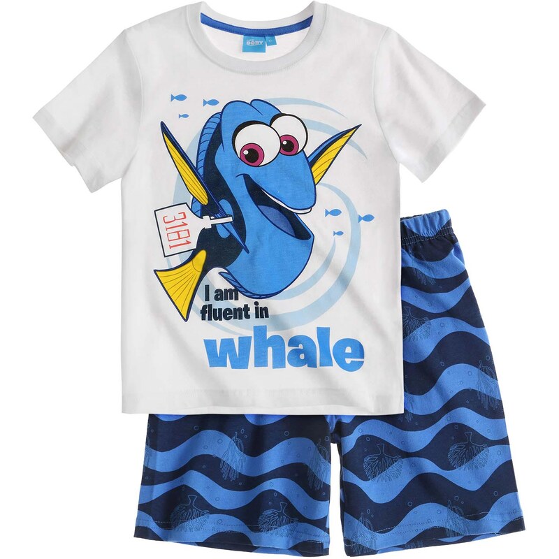 Disney Findet Dorie Shorty-Pyjama blau in Größe 98 für Jungen aus 100% Baumwolle