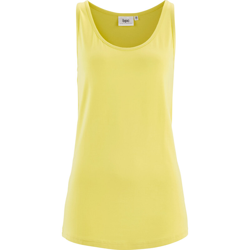 bpc bonprix collection Jersey-Top ohne Ärmel in gelb (Rundhals) für Damen von bonprix