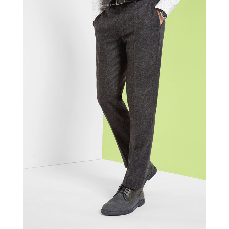 Ted Baker Wollhose mit Mikrodesign Grau