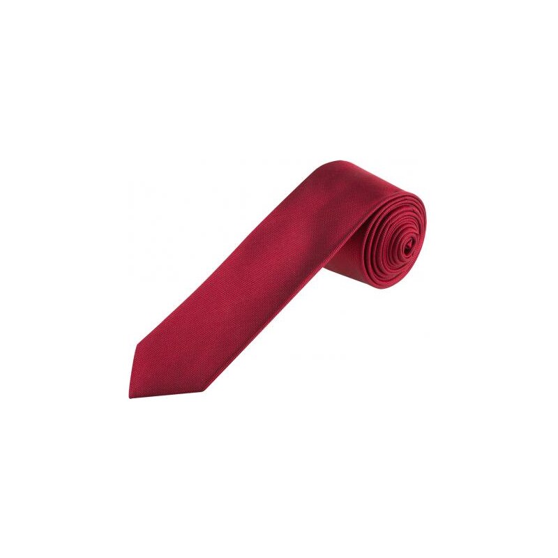 COOL CODE Herren Krawatte Breite 6 cm rot aus echter Seide