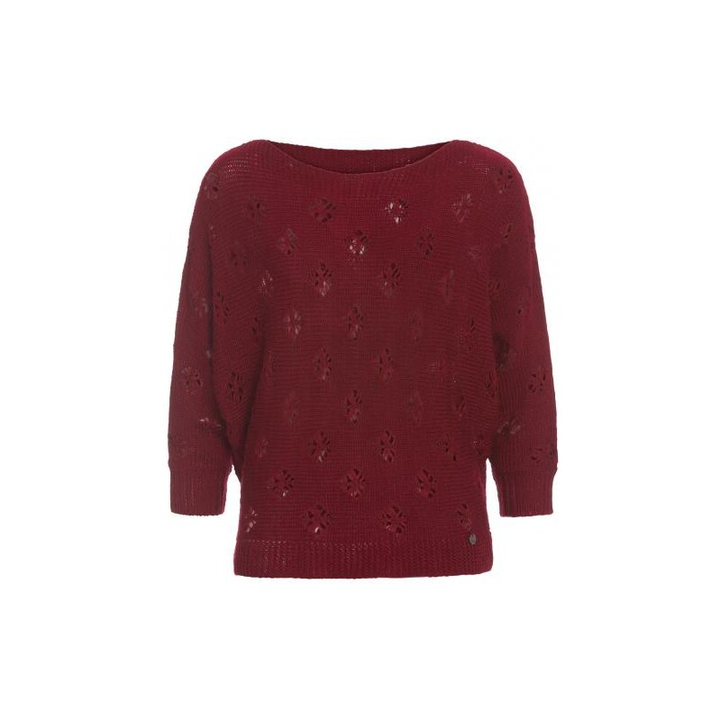 COOL CODE Damen Pullover Sweatshirt komfortabel rot mit Wolle