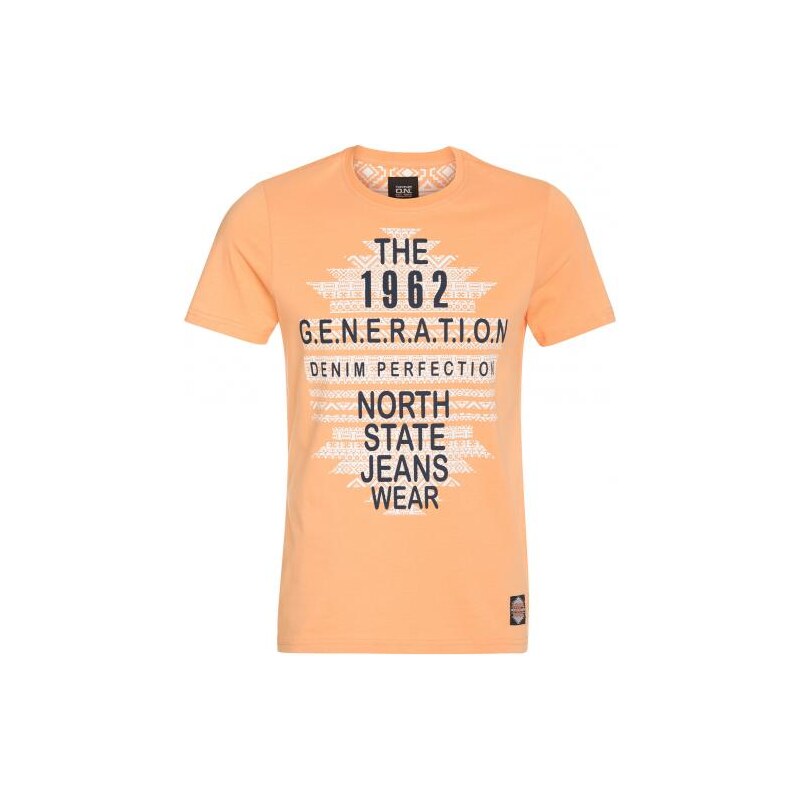 Tantum O.N. Herren T-Shirt Rundhalsausschnitt orange aus Baumwolle