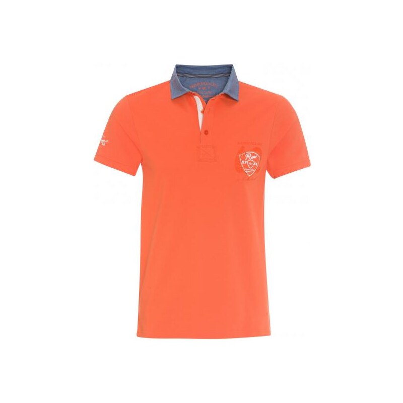 COOL CODE Herren Poloshirt T-Shirt körpernah orange aus Baumwolle
