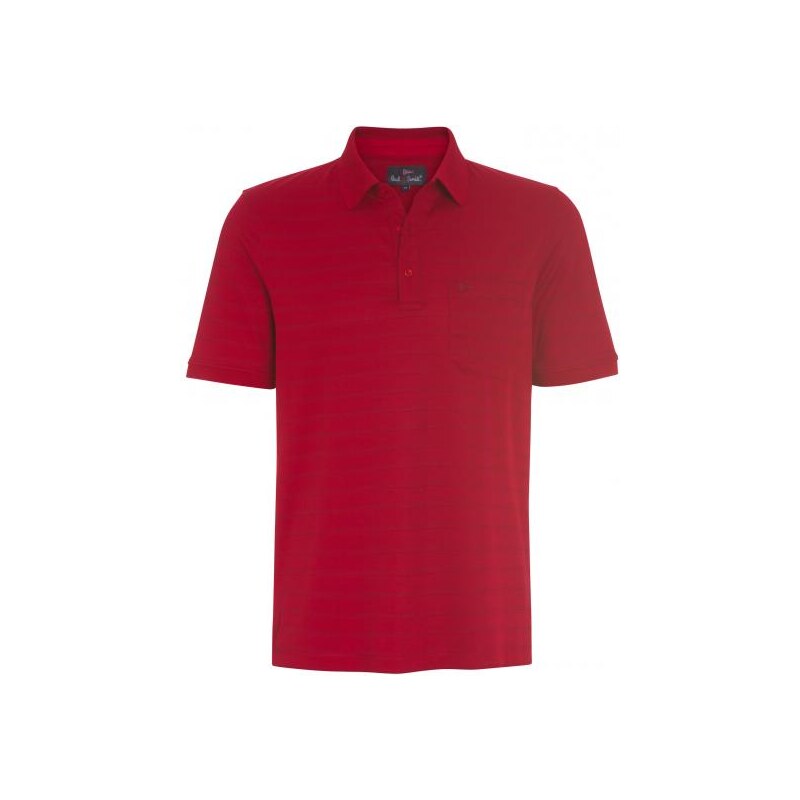 Paul R.Smith Herren Poloshirt T-Shirt rot aus Baumwolle