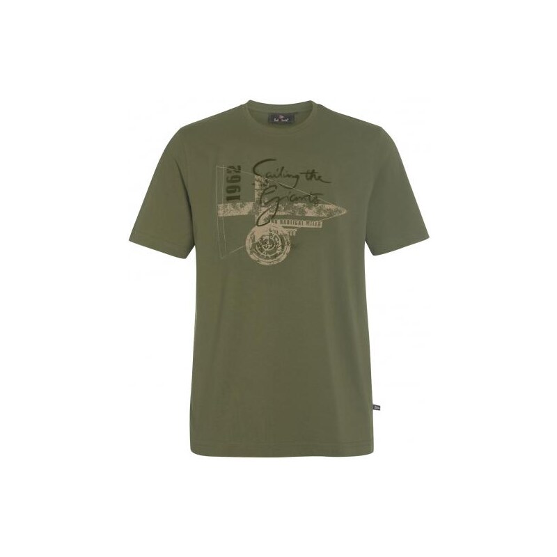 Paul R.Smith Herren T-Shirt Comfort bequem grün aus Baumwolle