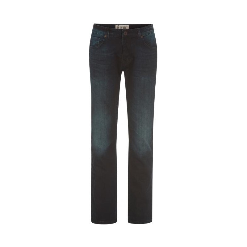 Tantum O.N. authentic Herren Strech-Jeans Straight fit gerade schwarz aus Baumwolle