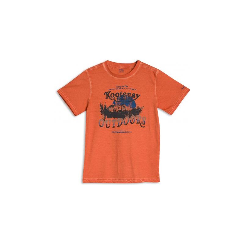 Rossi Jungen Shirt Rundhalsausschnitt orange aus Baumwolle