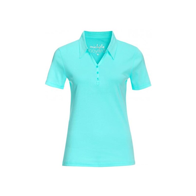 Michèle Boyard Damen T-Shirt körpernah blau aus Baumwolle
