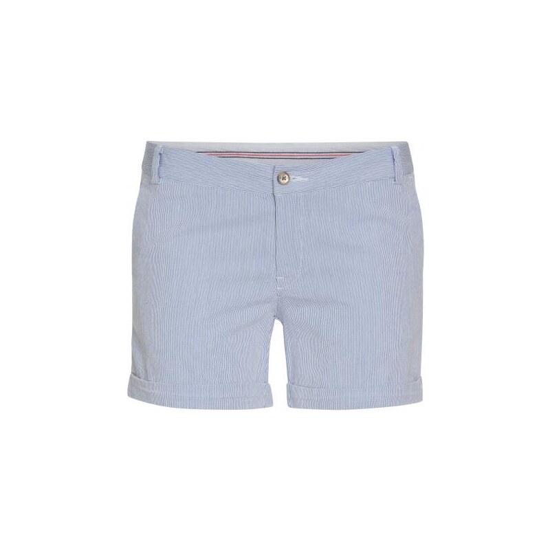 Livre Damen Bermuda kurze Hose Shorts weiß aus Baumwolle