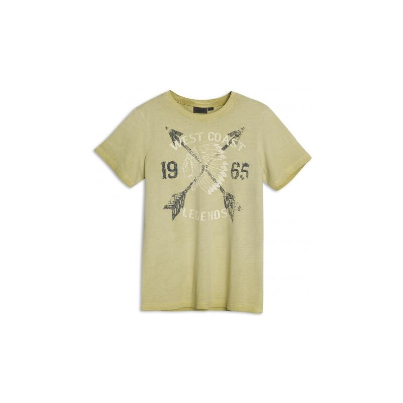 GATO NEGRO Jungen T-Shirt Rundhalsausschnitt gelb aus Baumwolle