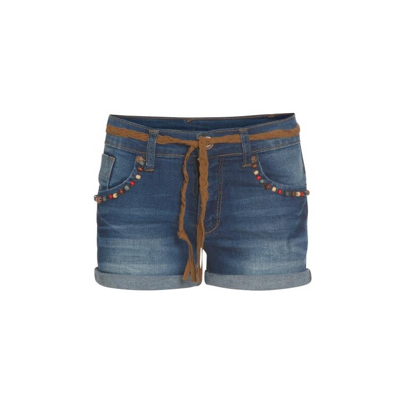 GATO NEGRO Mädchen Jeans Hose verstellbare Bundweite (bis Gr.152) blau aus Baumwolle