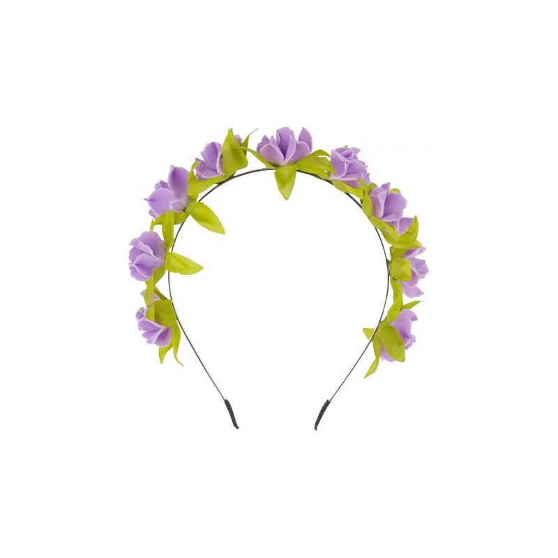 Distler Damen Blumen-Haarreif lila
