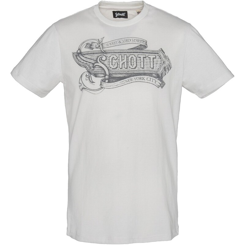 Schott T-Shirt - weiß