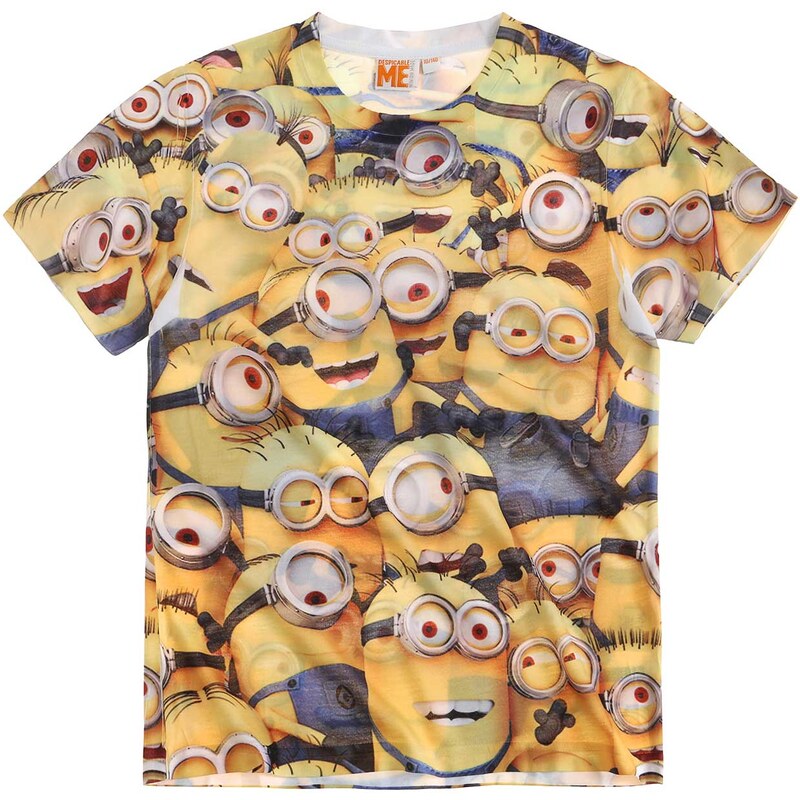 Minions T-Shirt gelb in Größe 116 für Jungen aus 100% Polyester