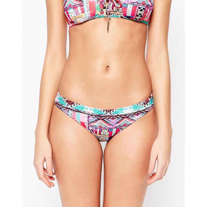 Seafolly - Beach Bazzar - Geschnürte Bikinihose - Mehrfarbig