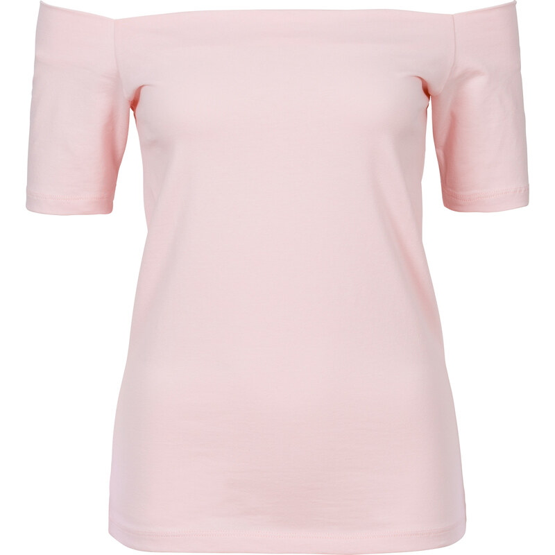 RAINBOW MUST HAVE: Shirt mit Carmen-Ausschnitt in rosa für Damen von bonprix