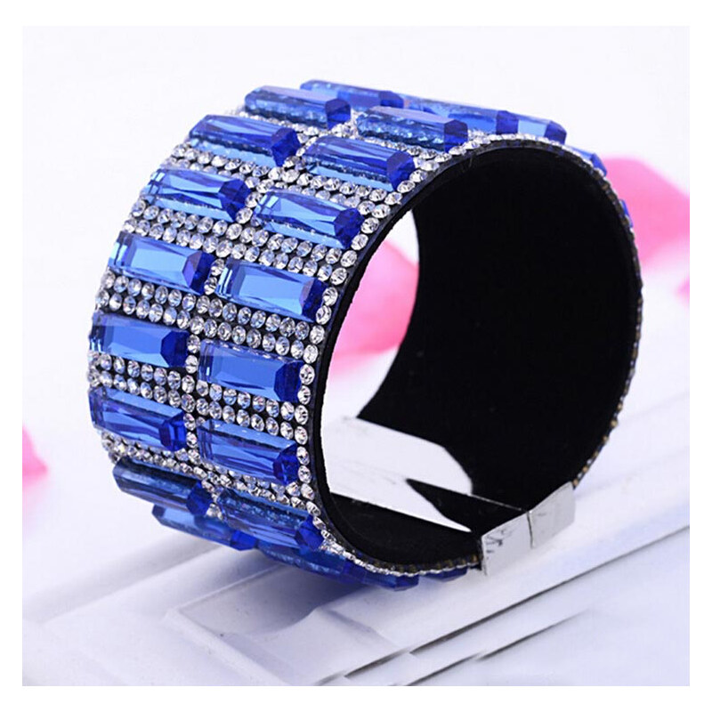 Lesara Armband mit Kristallen - Blau