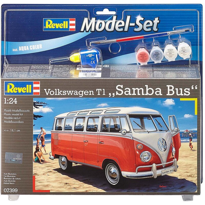 Revell® Modellbausatz Bus, Maßstab 1:24, »Model Set VW T1 Samba Bus«