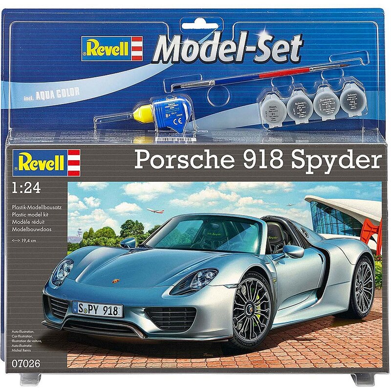 Revell® Modelbausatz Auto mit Zubehör, Maßstab 1:24, »Porsche 918 Spyder«