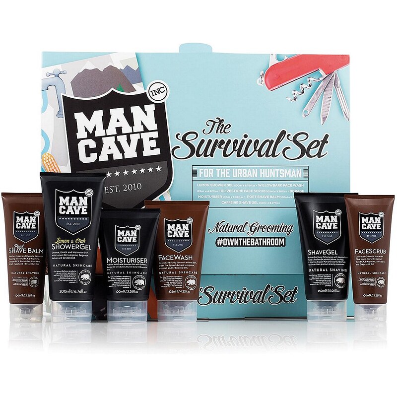ManCave, »The Survival Set«, Gesichtspflegeset für Männer