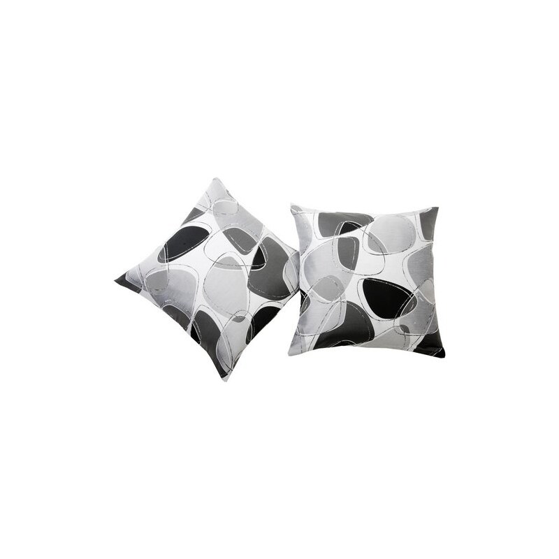 Kissenhüllen Toledo (2 Stück) deko trends grau 48x48 cm