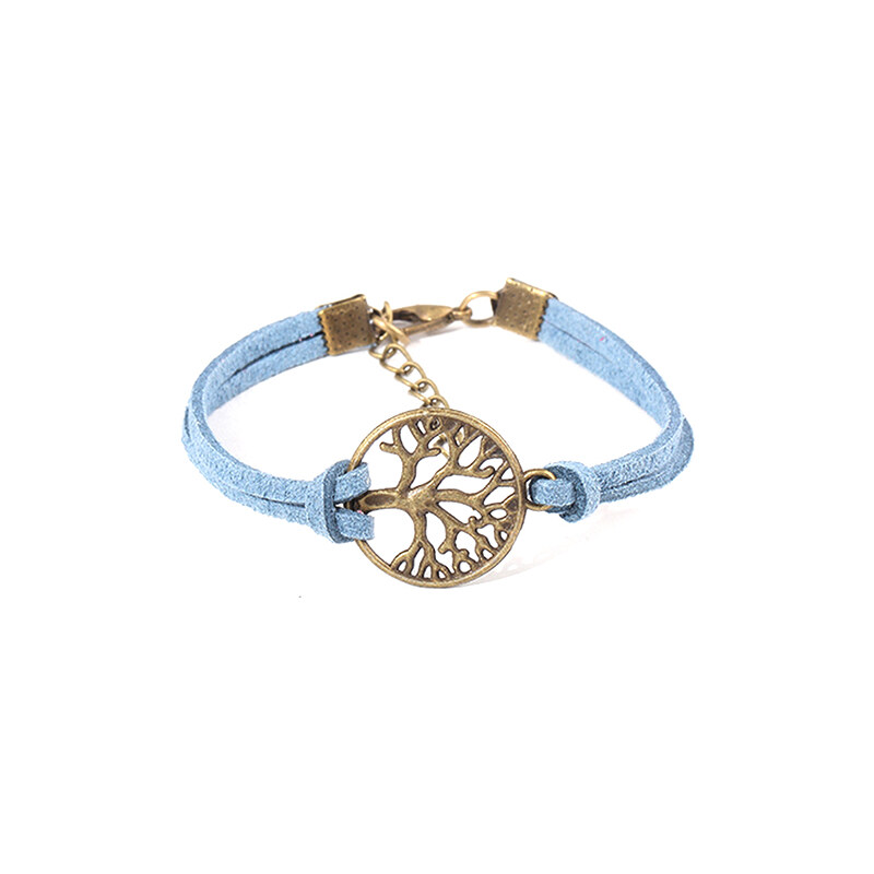 Lesara Armband mit Lebensbaum-Element - Blau