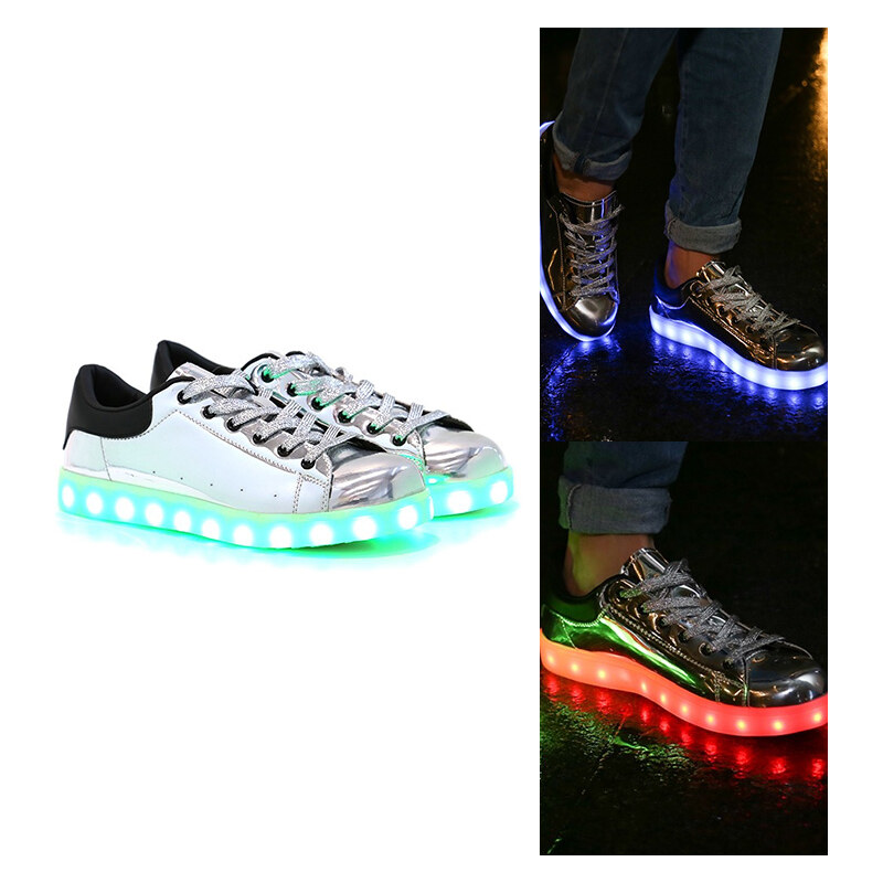 Lesara LED-Schuh in Metallic-Optik - 38