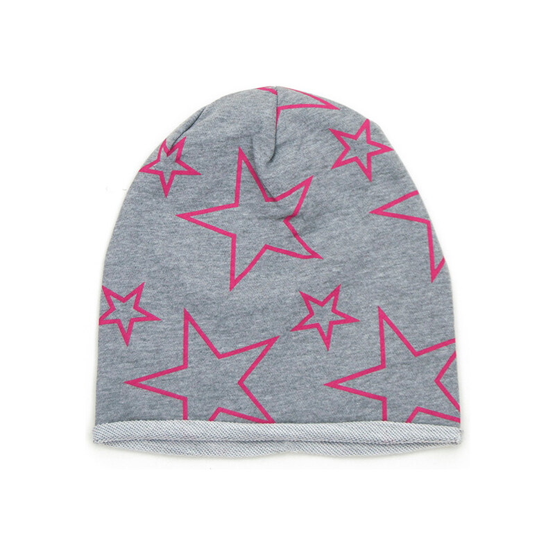 Lesara Beanie mit Sternen-Print - Pink