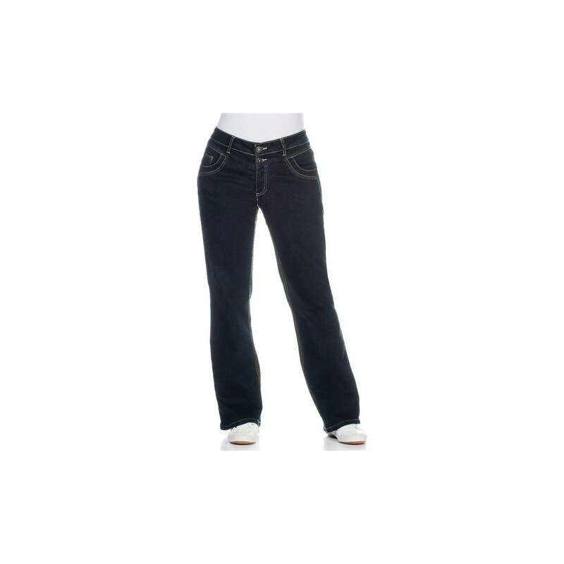 Damen Denim Bootcut-Stretch-Jeans SHEEGO DENIM blau 40,42,44,46,48,50,52,54,56