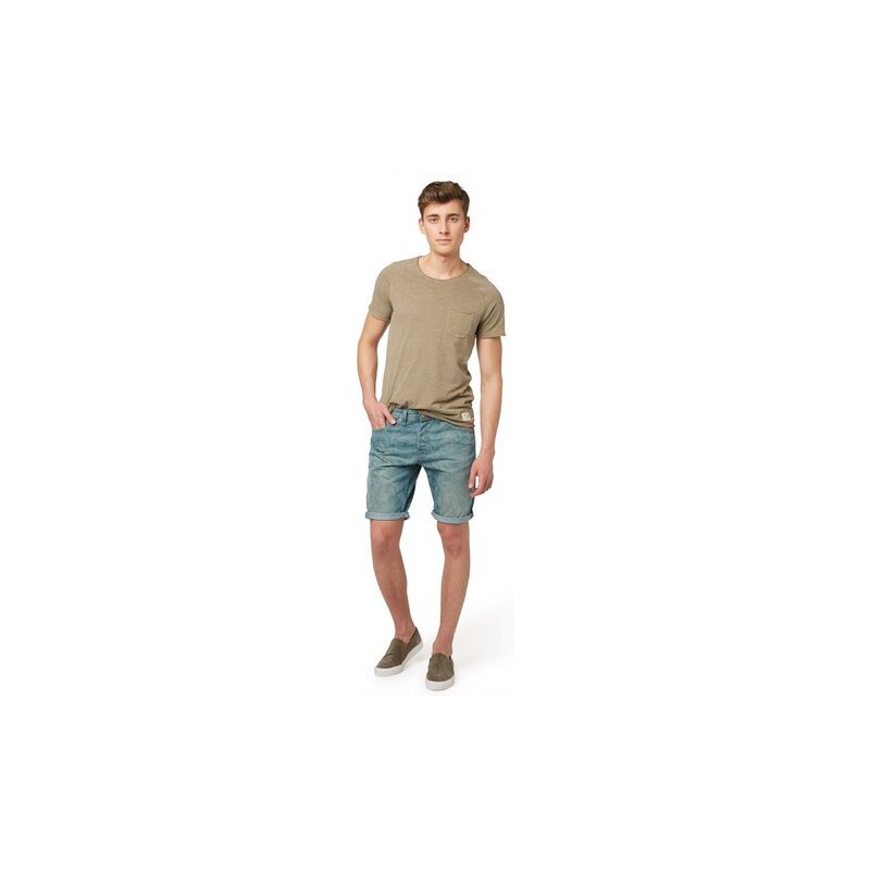 Shorts gemusterte Jeans-Bermuda TOM TAILOR DENIM blau 28,29,30,31,32,34,38
