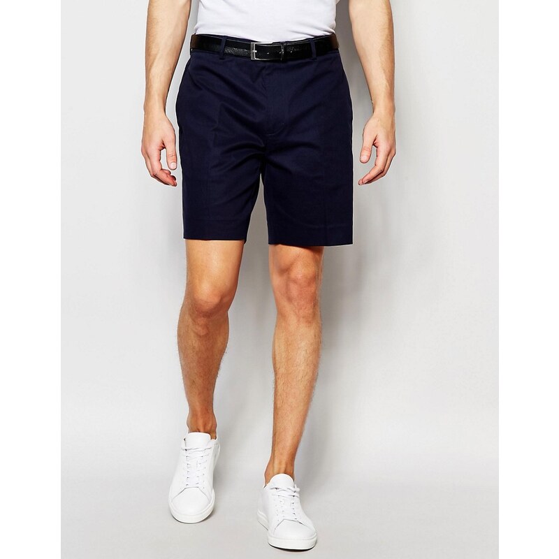 ASOS - Enge Chino-Shorts in Marineblau - Marineblau
