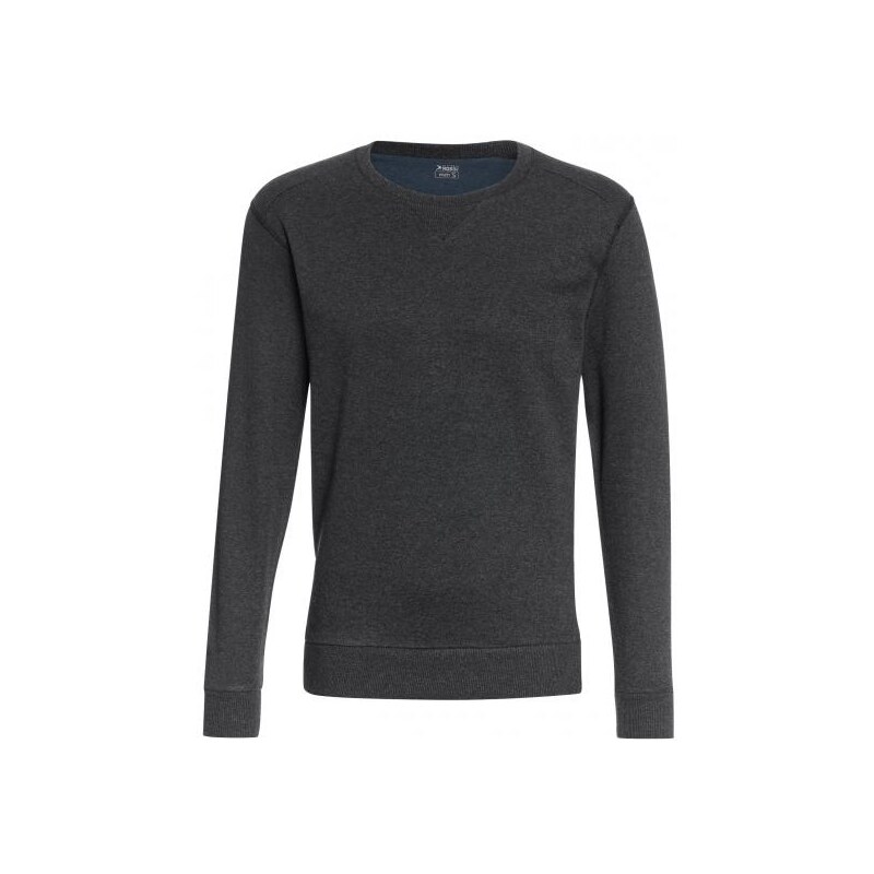 Vittorio Rossi Herren Sweatshirt Pullover Rundhalsausschnitt grau aus Baumwolle