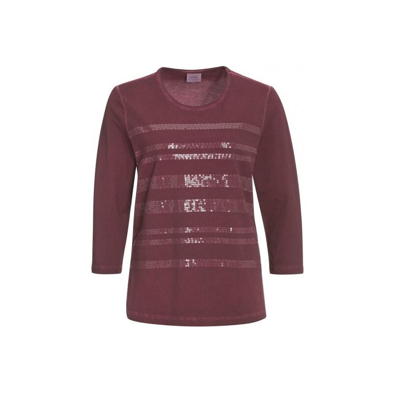 Michèle Boyard Damen T-Shirt körperbetont rot aus Baumwolle