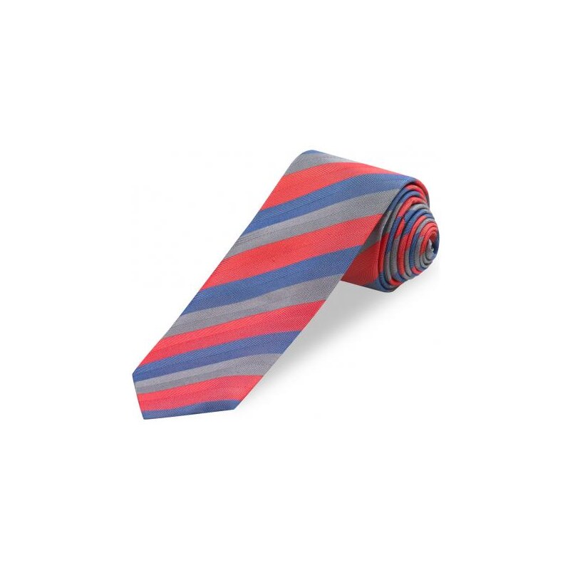 Paul R.Smith Herren Krawatte Breite 7 cm grau aus echter Seide