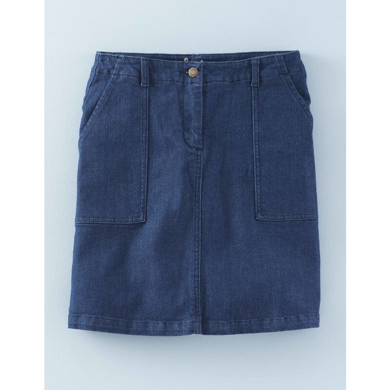 Patch Pocket Skirt (Denim) Vintage Denim Damen Boden