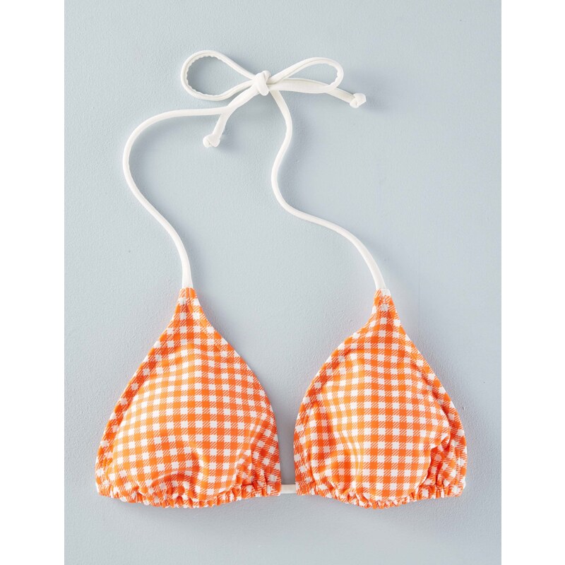Triangel-Bikinioberteil Orange Damen Boden
