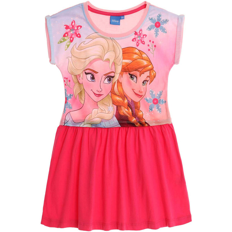 Disney Die Eiskönigin Kleid pink in Größe 104 für Mädchen aus Vorderseite: 100% Polyester 100% Baumwolle