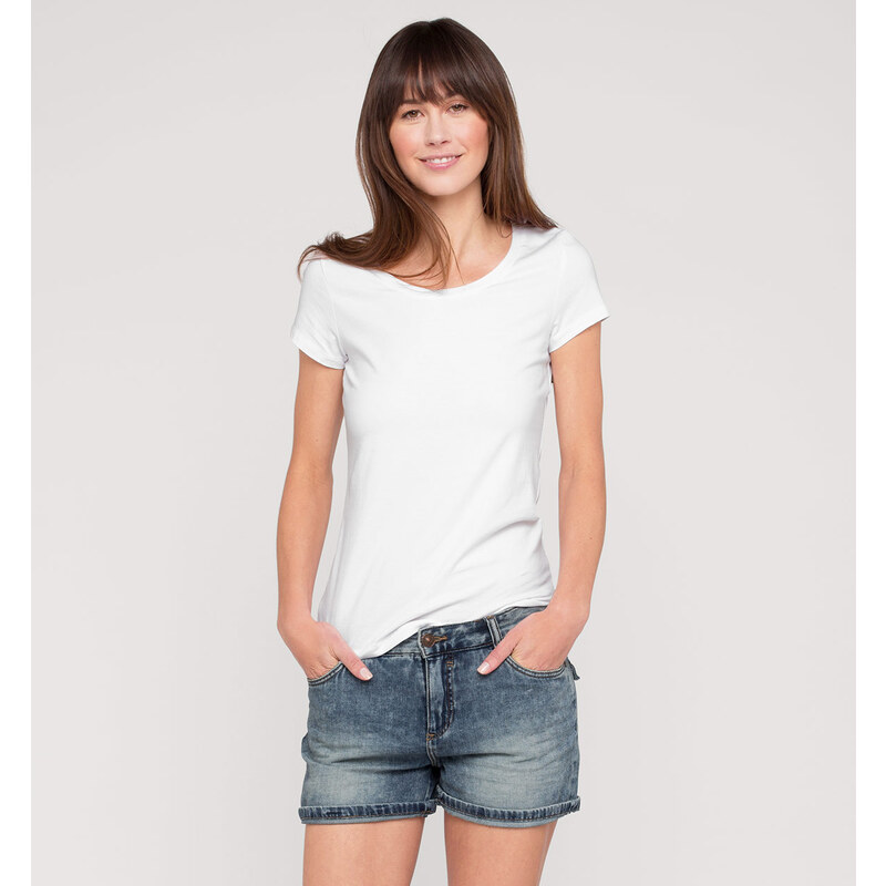 C&A Damen T-Shirt in weiß