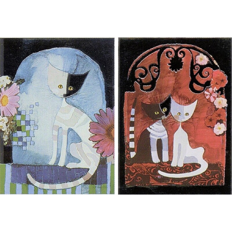 Home Affaire Deco Panel, »Wachtmeister / Cats I/II«, 2x 30/40/2 cm