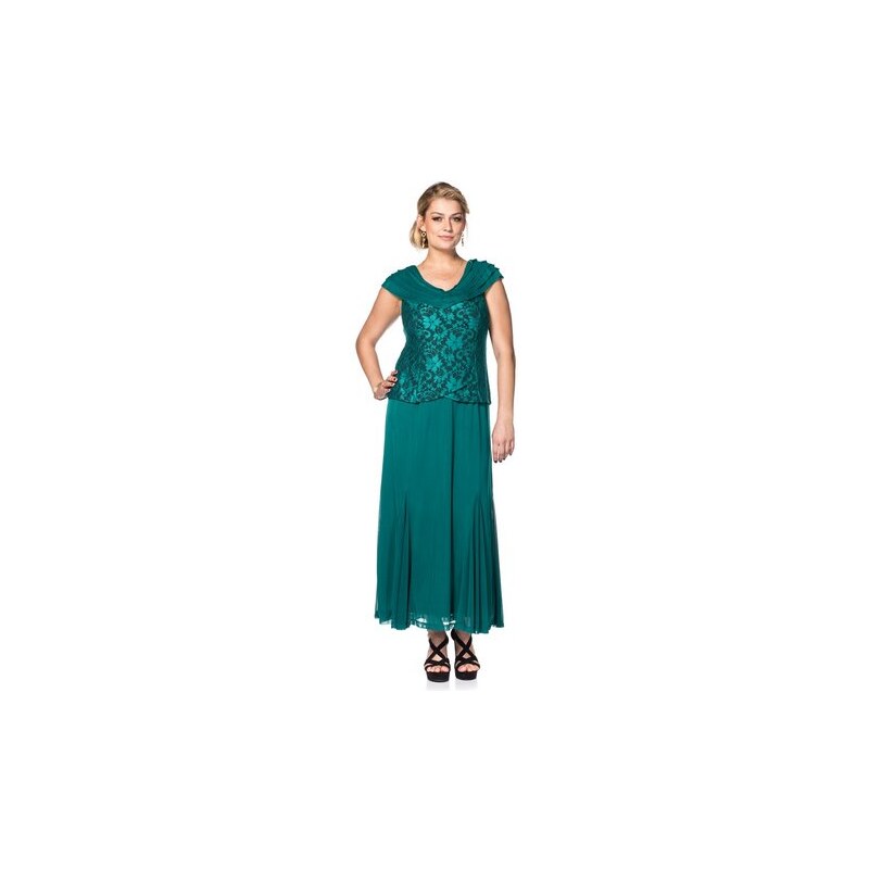 SHEEGO STYLE Damen Style Abendkleid mit Spitze grün 21,23,24,25,88,92,96,100,104