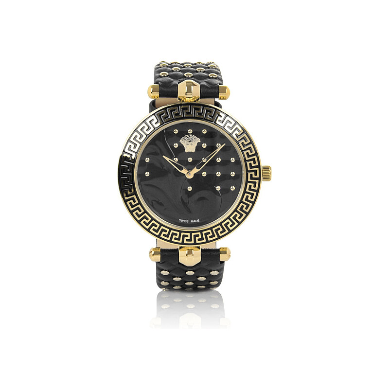 Versace Armbanduhr - Vanitas Rose Gold Black Enamel - in schwarz - Armbanduhr für Damen