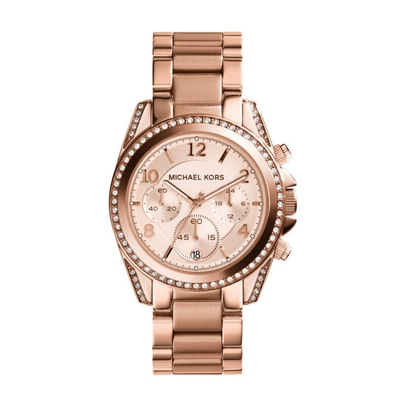 Michael Kors Armbanduhr - Blair Rose Gold-Tone Chronograph Watch - in rosa - Armbanduhr für Damen