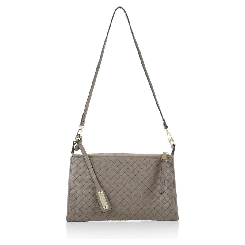 Abro Tasche - Pluma Nappa Leather Handbag Zinc - in beige, grau - Abendtasche für Damen