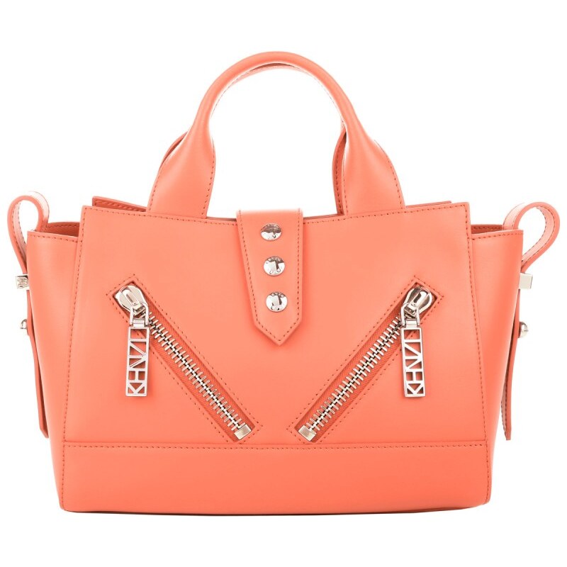 Kenzo Tasche - Kalifornia Satchel Bag Leather Peach - in orange - Henkeltasche für Damen