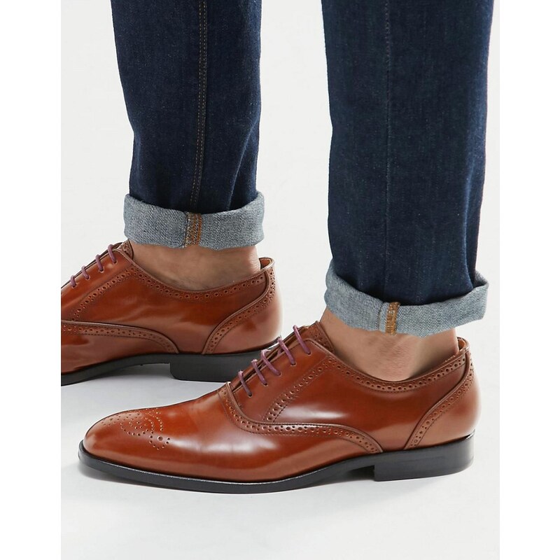 Paul Smith - Gilbert - Oxford-Schuhe im Budapester Stil - Braun