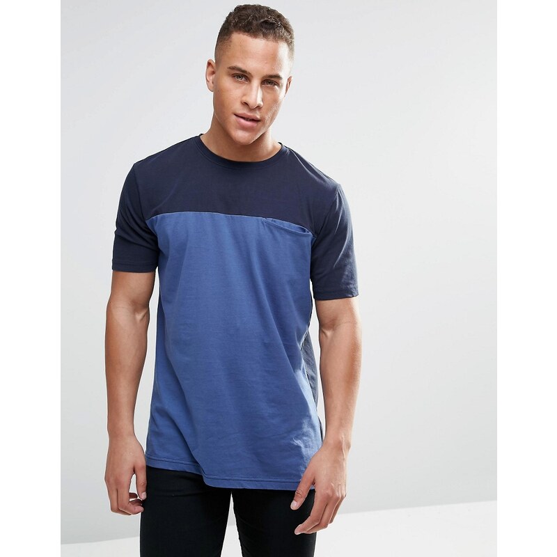 Kubban - T-Shirt mit aufgesetzter Tasche - Blau
